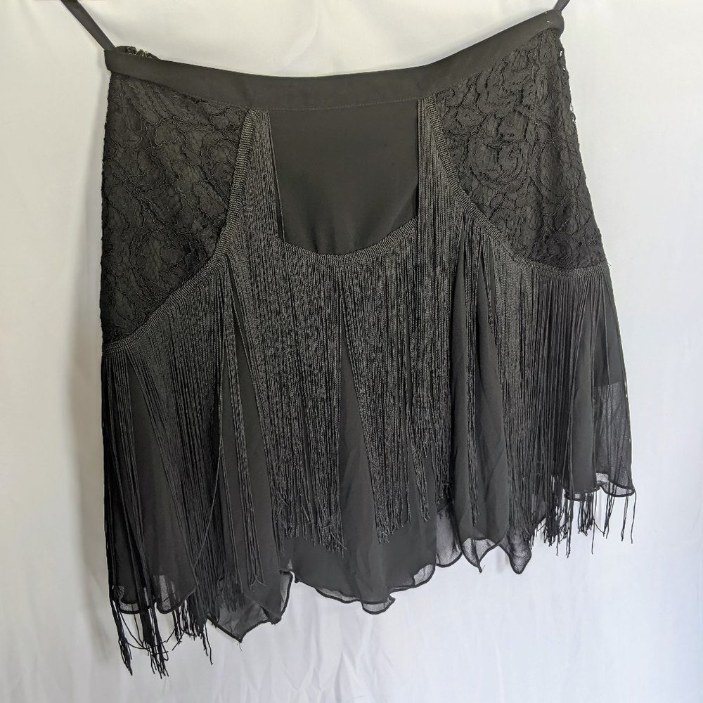Free People Black Foam of Daze Skirt